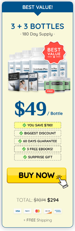 quietum plus 6 bottles price